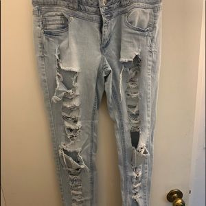 Blue spice mom jeans